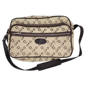 Vintage Peanuts Snoopy Allover Print Luggage Bag